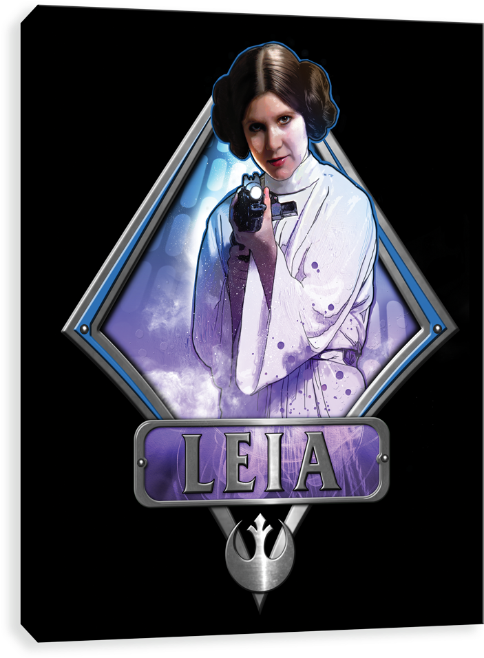 Princess Leia - Rare Star Wars Diamondz 4 Sided Design Foil Balloon (1000x1000), Png Download