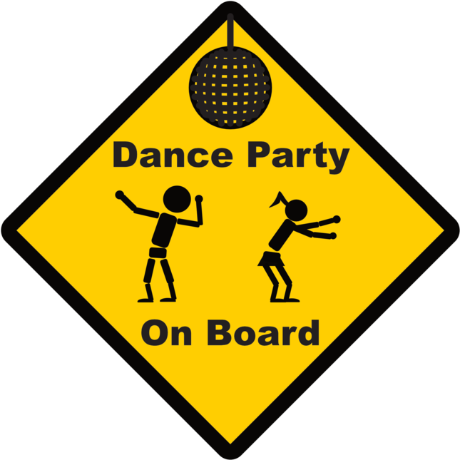 Dance Party On Board (1000x1000), Png Download
