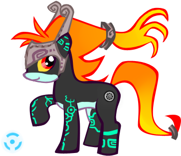 Nyanamo, Midna, Ponified, Safe, Solo, The Legend Of - The Legend Of Zelda: Twilight Princess (500x500), Png Download
