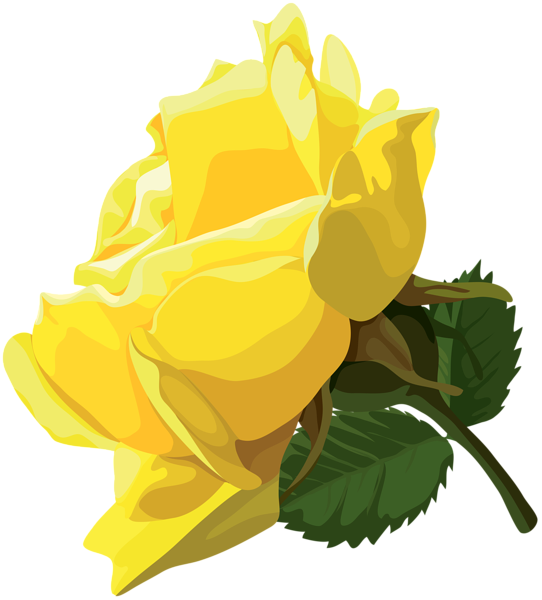 Yellow Rose Png Clip Art - Yellow Rose Icon Png (542x600), Png Download