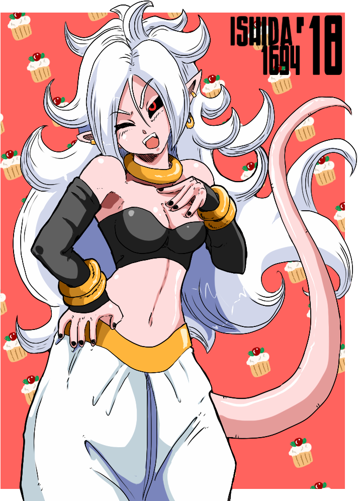Lewd Android 21 (800x1000), Png Download