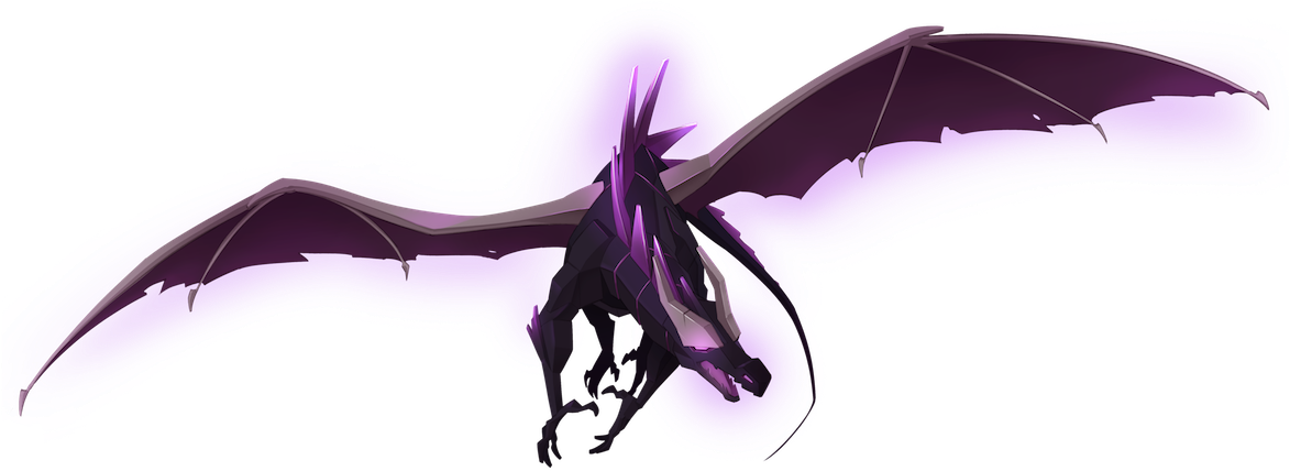 Enderdragon-small - Dragon (1200x454), Png Download