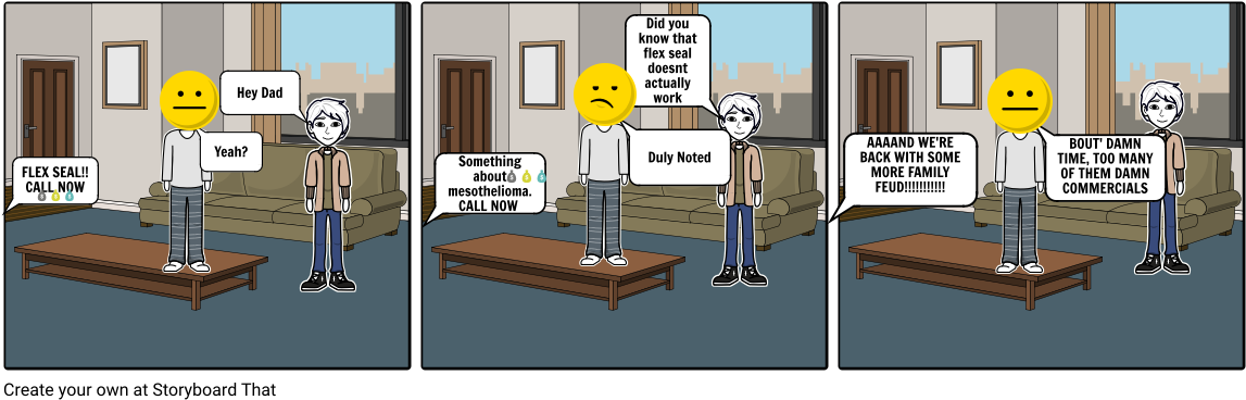 Father And Son Watch Tv - Mother (1164x385), Png Download