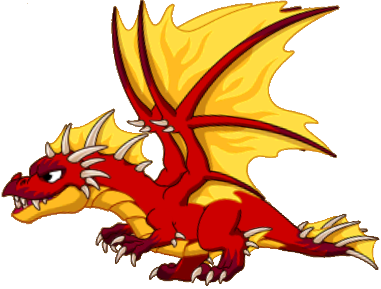 Fire Dragon - Dragonvale Fire Dragon Level 20 (750x568), Png Download