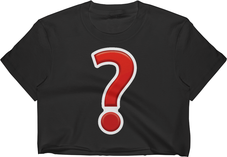 Emoji Crop Top T Shirt - Crop Top (1000x1000), Png Download