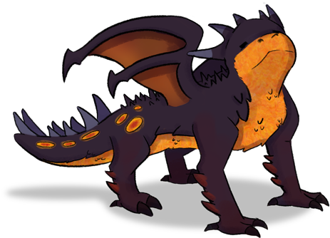 Fire Dragon - Drawing (640x360), Png Download