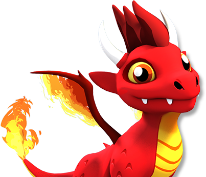 Fire Dragon - Dragon Land Fire Dragon (403x345), Png Download