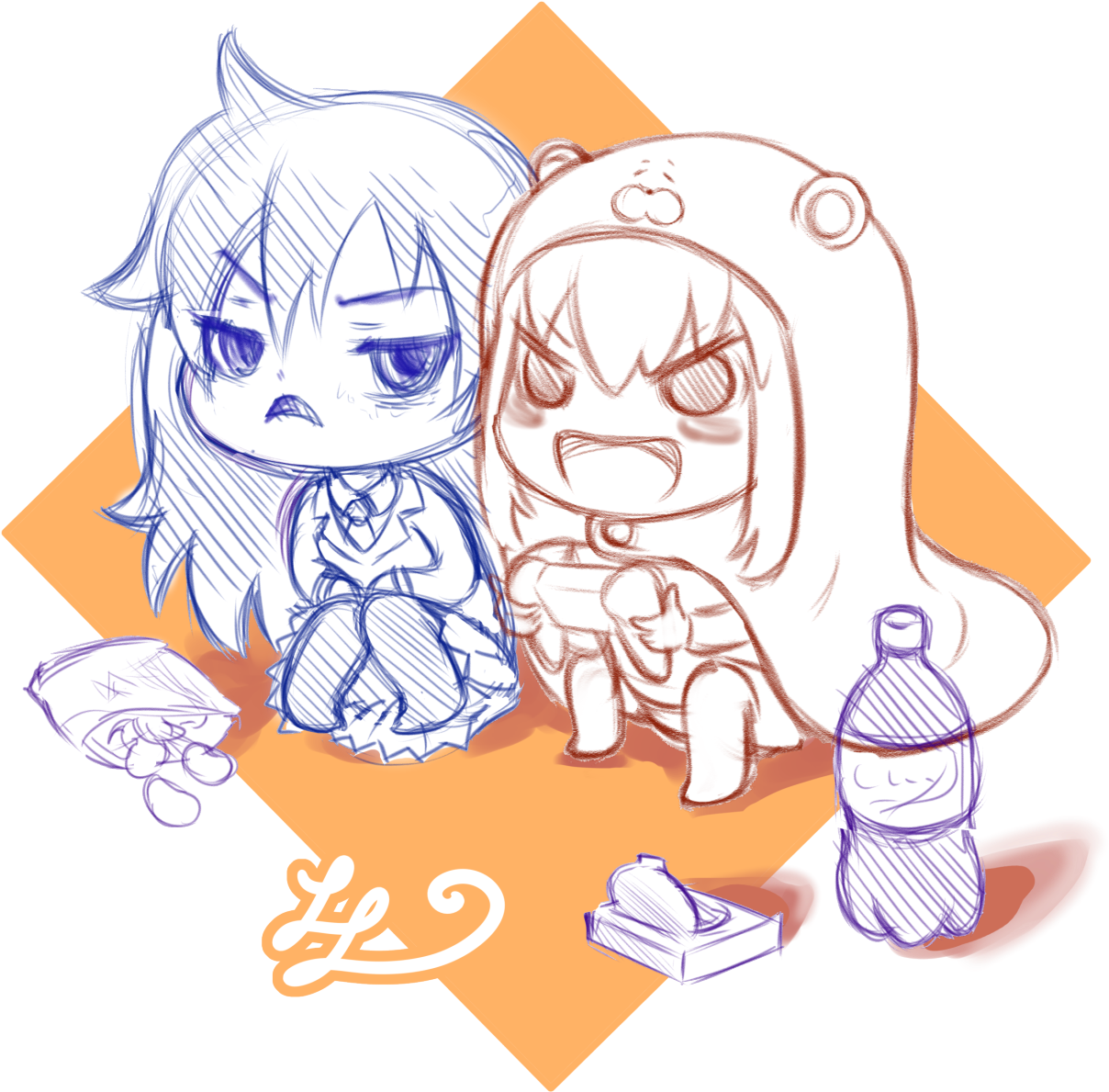 1mib, 1280x1600, Watamote Umaru (1280x1600), Png Download