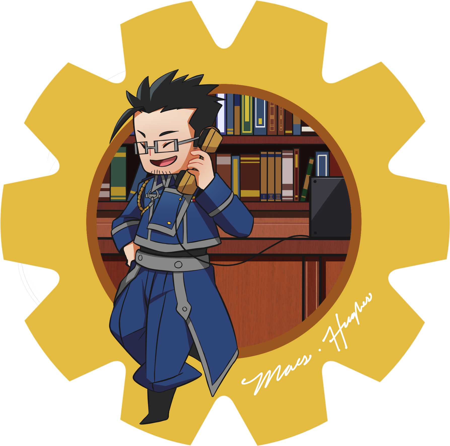 [fullmetal Alchemist] Maes Hughes Acrylic Keychain - Maes Hughes (2100x2100), Png Download