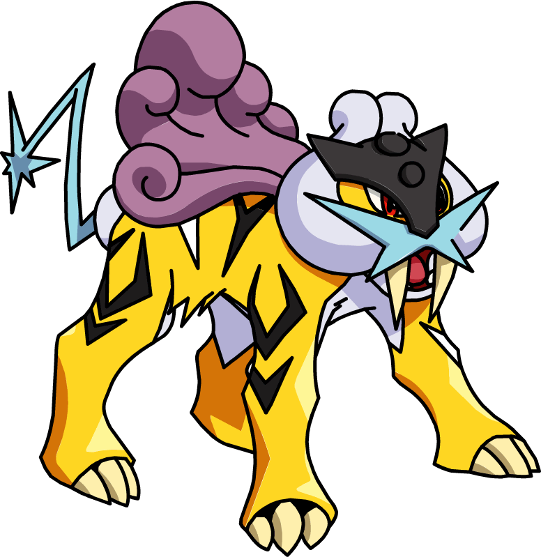Shiny Raikou Pokédex - Imagens Do Pokemon Raikou (776x799), Png Download