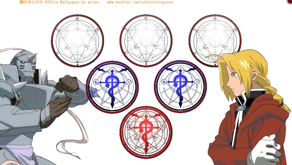 Fullmetal Alchemist 'dynamic' Wallpaper Ps Vita Wallpaper - Full Metal Alchemist Ps Vita (960x544), Png Download