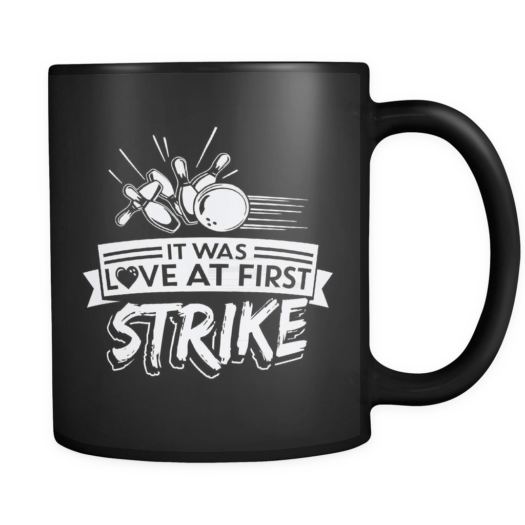 Bowling Coffee Mug 11oz Black - Coffee Is Strong With This One (1024x1024), Png Download