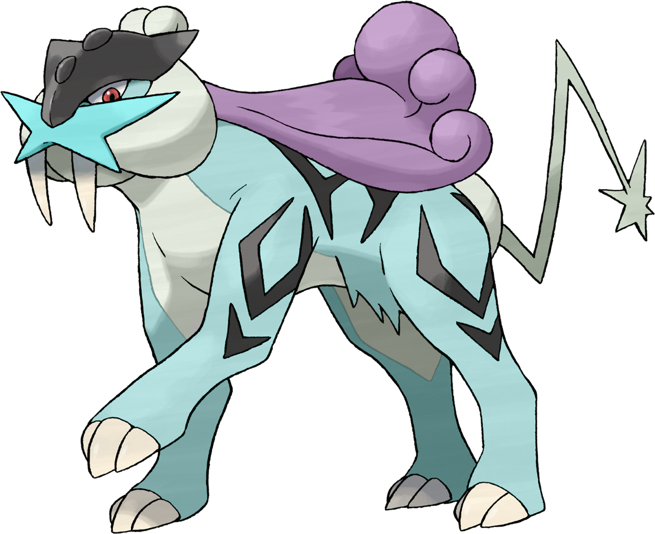 Raikou With Suicune's Colours , - All Legendary Pokemon Separat (1280x1280), Png Download