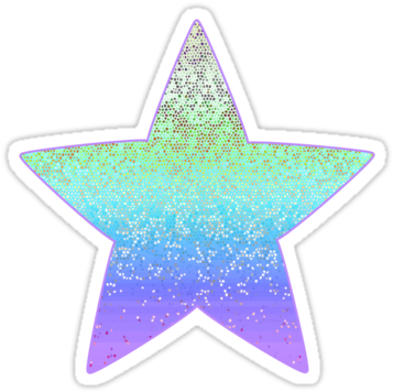 'glitter Star (375x360), Png Download