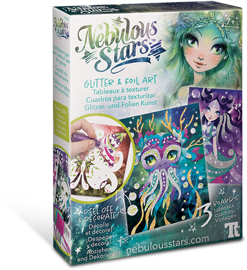 Nebulous Stars Glitter & Foil Art - Nebulous Stars (600x600), Png Download