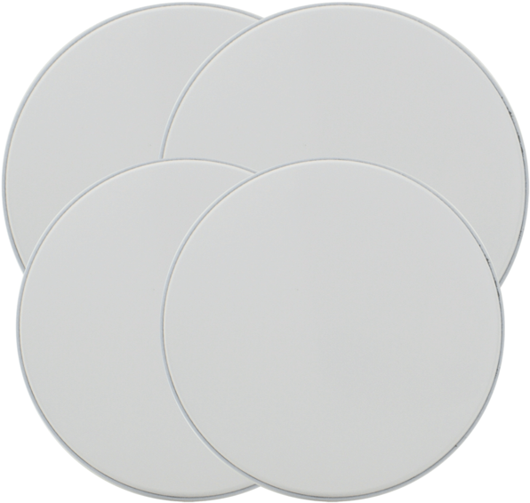 501 4-pack Round White Burner Cover Set Range Kleen - Circle (600x600), Png Download