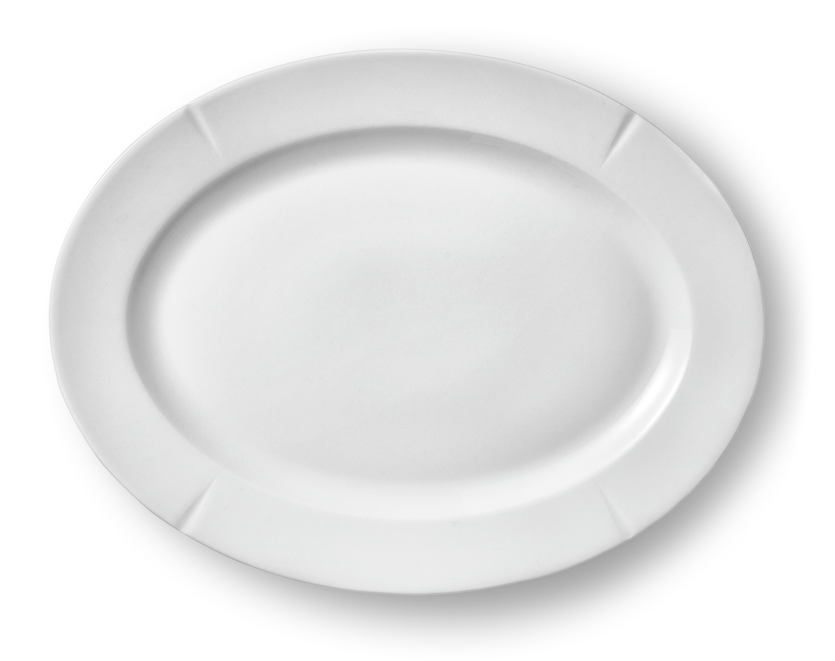 Gc Oval Plate Cm White Grand Cru - Plate (1200x1200), Png Download