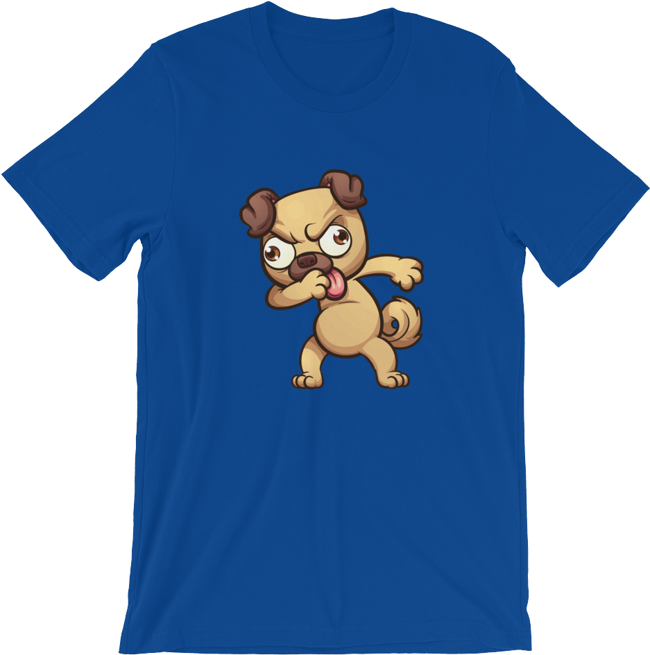 Dabbing Pug Unisex T Shirt T Shirt Zazuze - T-shirt (1000x1000), Png Download