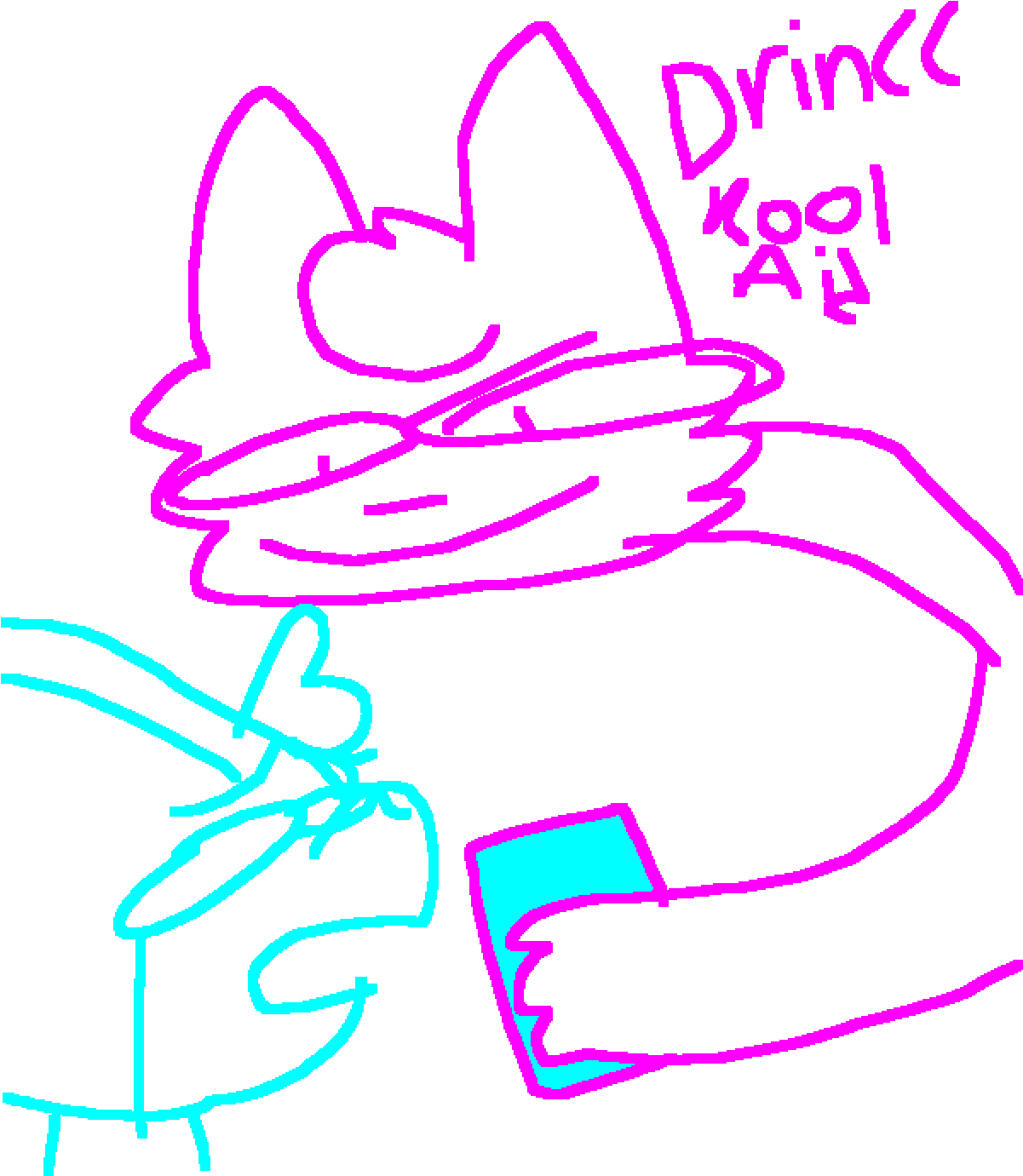 Dincc Kool-aid Neo Bun - Illustration (1200x1400), Png Download