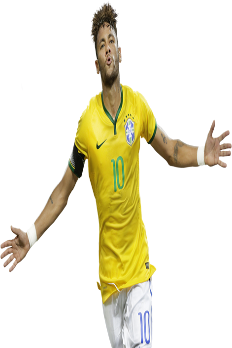 Messi Vs Neymar - Neymar Brazil 2018 Png (495x721), Png Download