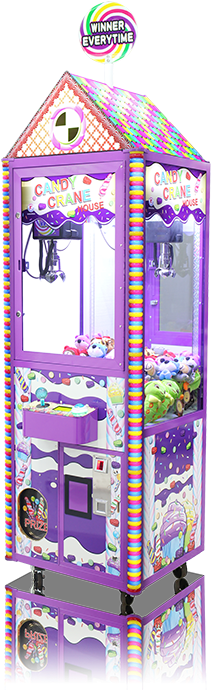 Candy Crane House - Crane Candy Cane House (400x700), Png Download