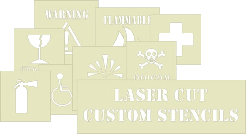 Custom Cut Mylar Stencils - Laser Cutting (480x261), Png Download