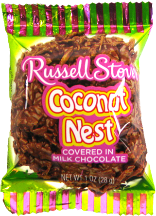 Russell Stover Milk Chocolate Covered Coconut Nest - Russell Stover Coconut Nest - 1 Oz (500x500), Png Download