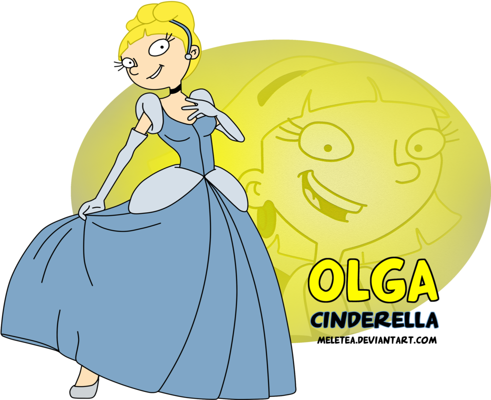 Helga's Older Sister, Olga, As Cinderella, From Hey - Hey Arnold Olga Deviantart (981x815), Png Download