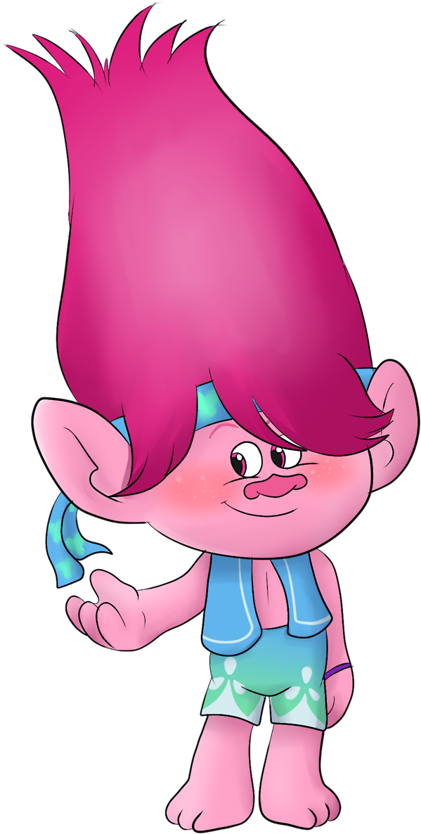 A Genderbent Poppy Now A Picture To Go With Branch - Trolls Genderbend Poppy And Branch (1280x1280), Png Download