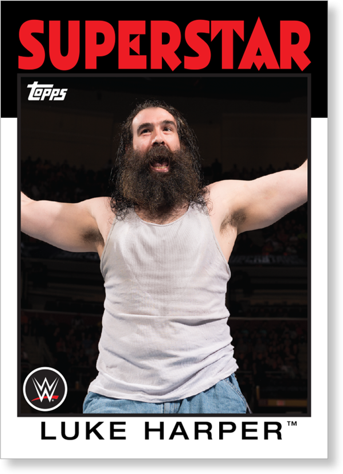 Luke Harper Wwe Heritage Base Poster Png Luke Harper - Braun Strowman Signed Card 2016 Topps Heritage Wwe (2000x2000), Png Download