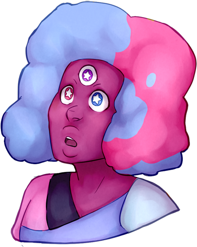 Steven Universe Garnet Cotton Candy Princess Raw Garnet - Cartoon (520x543), Png Download