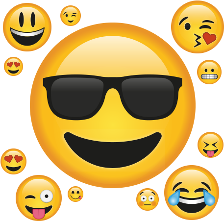 Splendid Design Inspiration Emoji Wall Art Home Ideas - Emoji Wall (480x480), Png Download