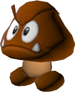 Download Zip Archive - Super Mario 3d Land Goomba (750x650), Png Download