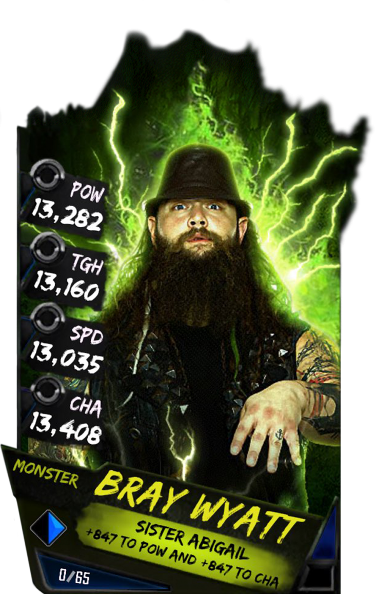 Wwe Supercard Monster Cards (733x1158), Png Download