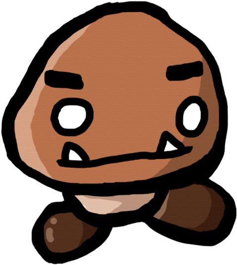 Image Black And White Download Doodle By Bltspirit - Goomba Doodle (894x894), Png Download