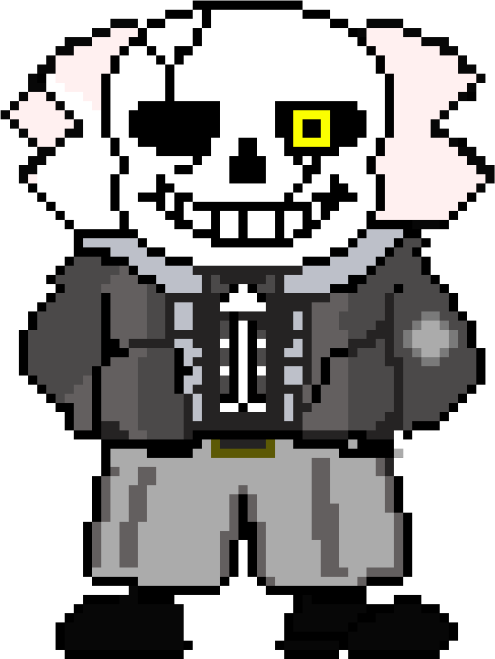 “sans Gaster Sprite ” - Sans Bad Time Png (1280x1280), Png Download