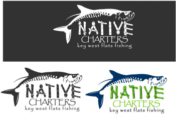 #logo Design #64 By Private User - Native Fishing Logo (350x350), Png Download