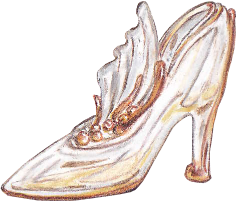 Glass Slipper - Slipper (503x436), Png Download