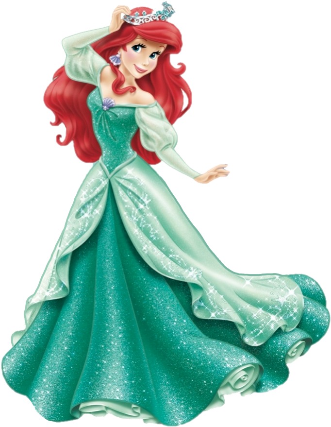 Shoes Clipart Cinderella - Disney Princess Ariel Crown (699x908), Png Download