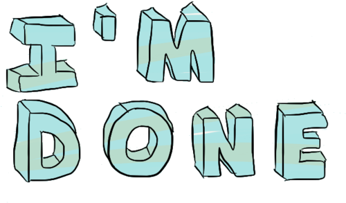 Tumblr Inline Morbdy0cbf1qz4rgp - Am Done Clip Art (500x324), Png Download
