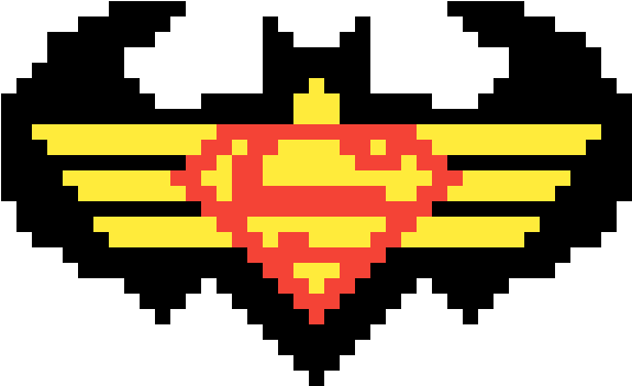 Wonder Woman - Batman Pixel Art (1400x1400), Png Download