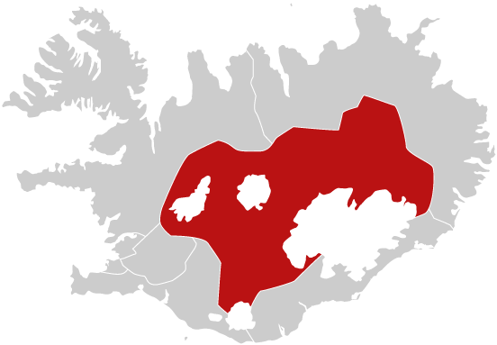 Highlands Of Iceland - Iceland Map (660x418), Png Download