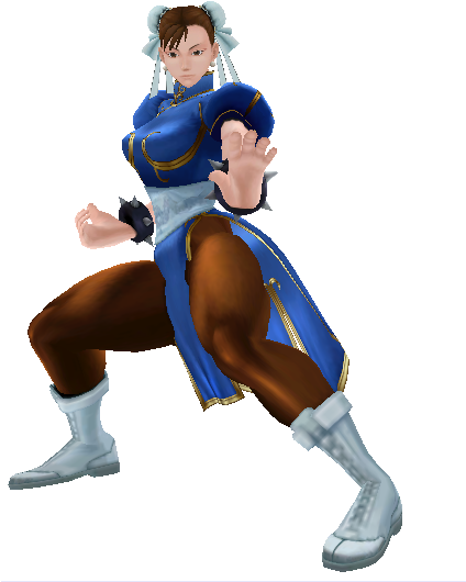 She Has Metal, Fs Eyes, Mvc3 Recolors, And Csps - Chun Li Mvc3 Model (423x546), Png Download