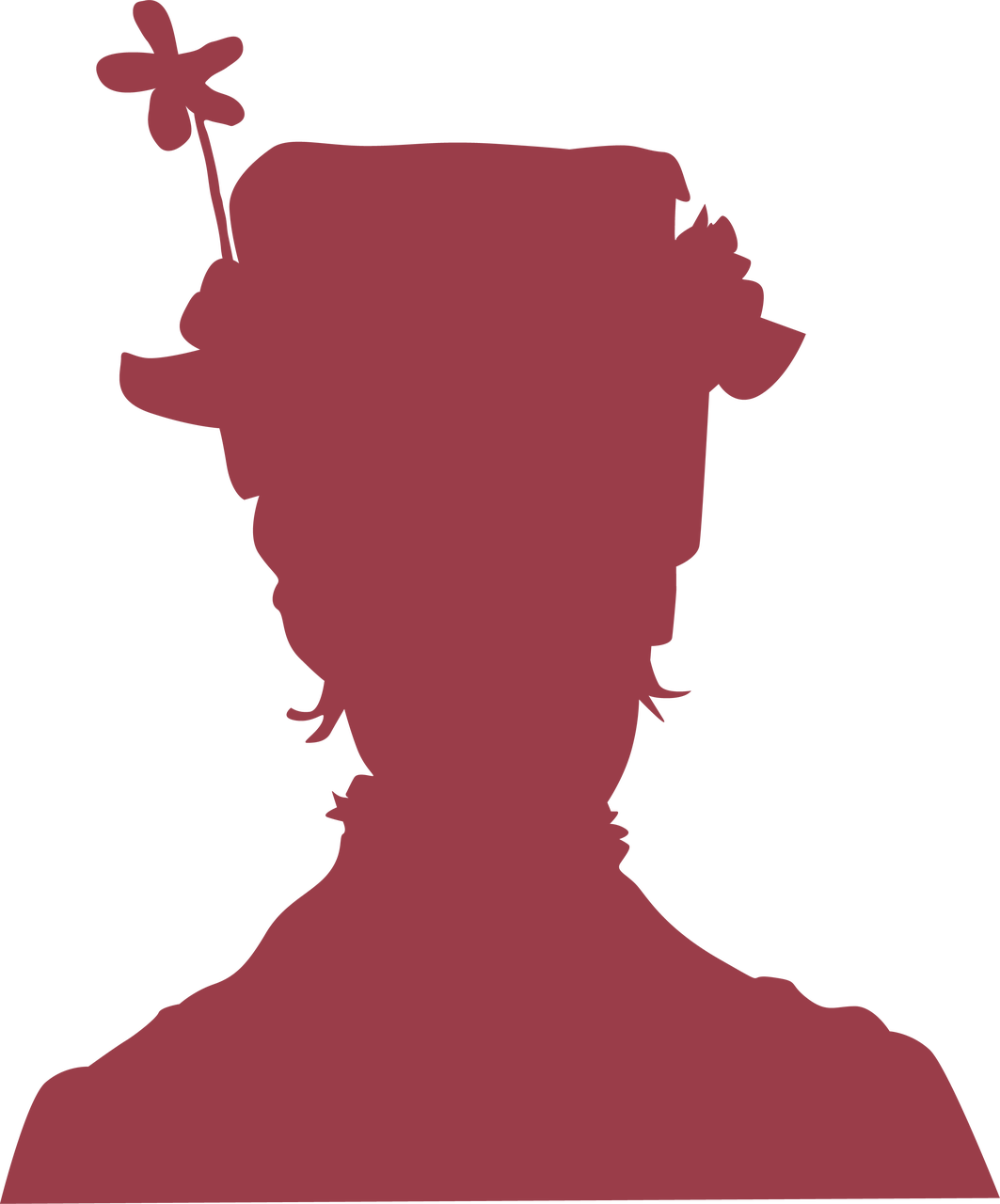 Image - Mary Poppins Silhouette (1063x1280), Png Download
