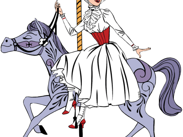 Mickey On Carousel Png (640x480), Png Download