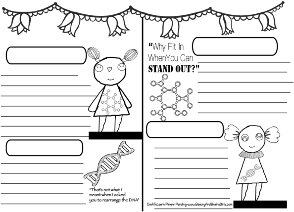 Chemistry Art Journal Diy Printable Instant Download - Layout Fauxbonichi (690x468), Png Download