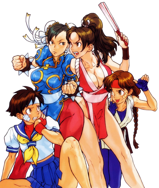 Street Fighter King Of Fighters (540x638), Png Download