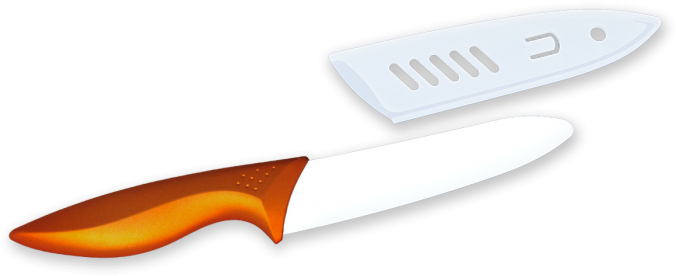 Kitchen Collection 6" Ceramic Chef's Knife (700x362), Png Download
