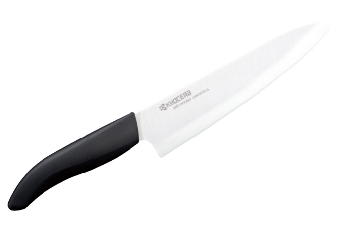 Professional Chef Knife 18cm Blade - Kyocera Chef Knife 18 Cm, White Ceramic (723x555), Png Download