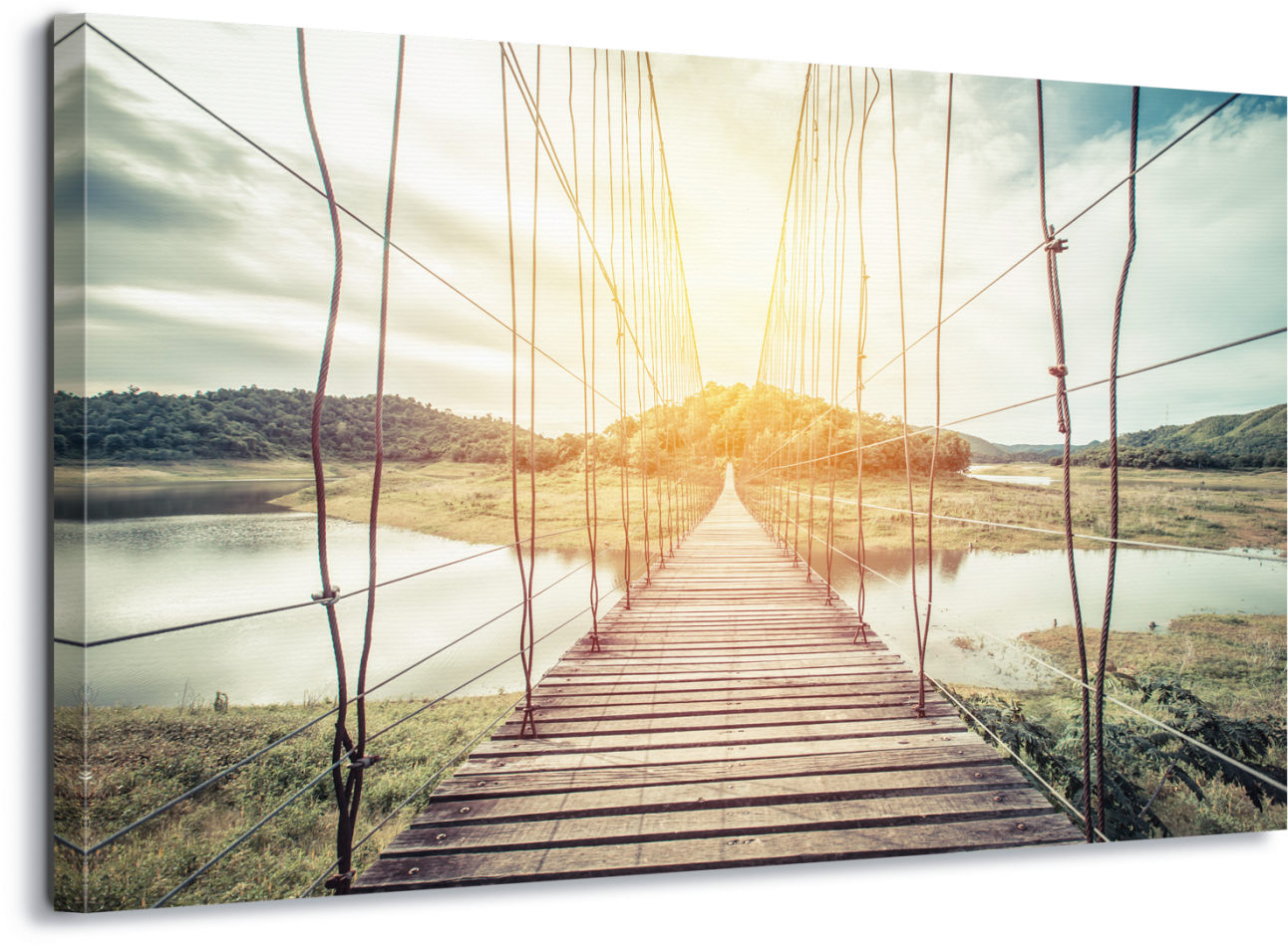 Toile Imprimée 70x100 Passerelle (1400x967), Png Download